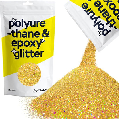 Hemway Polyurethane & Epoxy Resin Glitter 100g / 3.5oz Metallic Crystal Flake by Hemway
