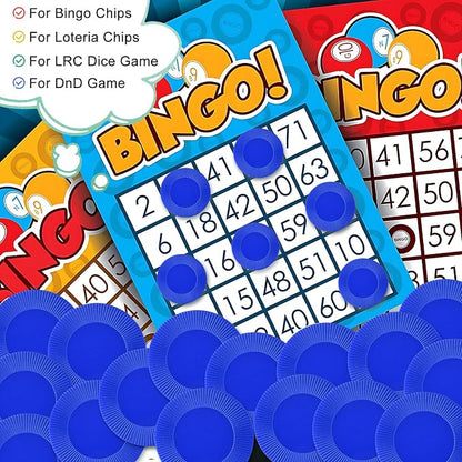 Coopay 500 Pieces Plastic Poker Chips, 1 Inch Bingo Chips Bulk Learning - Image 4