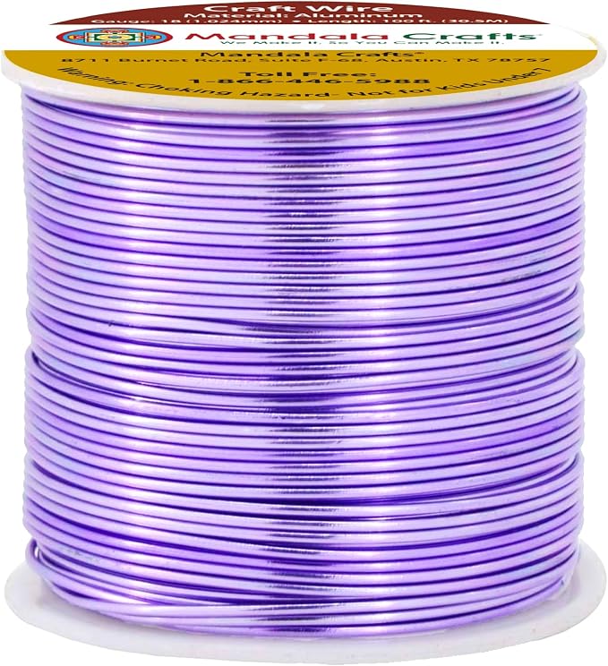 Mandala Crafts 18 Gauge Anodized Aluminum Craft Wire by MandalaCrafts