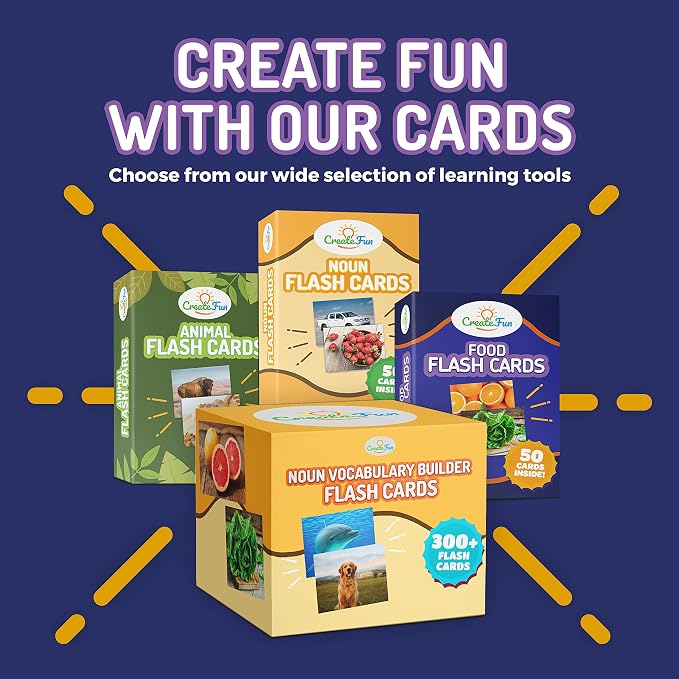 150 Noun Food and Animal Flash Cards Set, Montessori Educational Games - Image 8