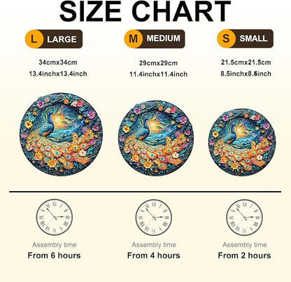 Wooden Puzzles for Adults, Peacock Puzzle, Unique Shaped Wooden Jigsaw Puzzles - Image 2