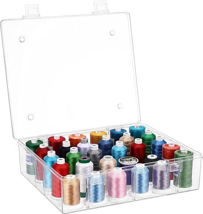 New brothread Pack of 2 Tall and Clear Storage Box/Organizer - Image 7