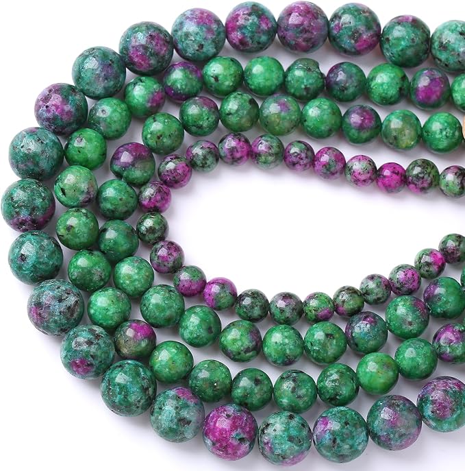 90pcs 4mm Natural Epidote Zoisite Stone Beads - Image 2