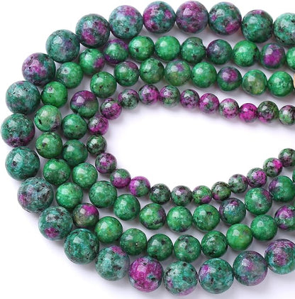 90pcs 4mm Natural Epidote Zoisite Stone Beads - Image 2
