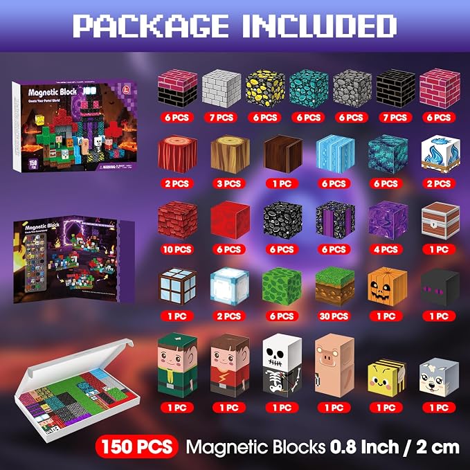 150PCS Magnetic Blocks - Image 2