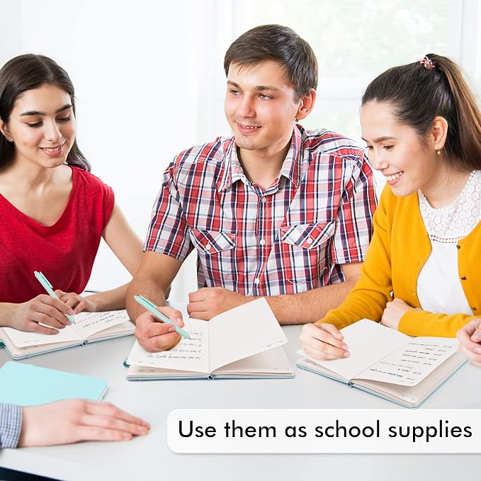 feela 5 Pack Notebooks Journals Bulk, Hardcover Notebook Classic Ruled Lined - Image 5