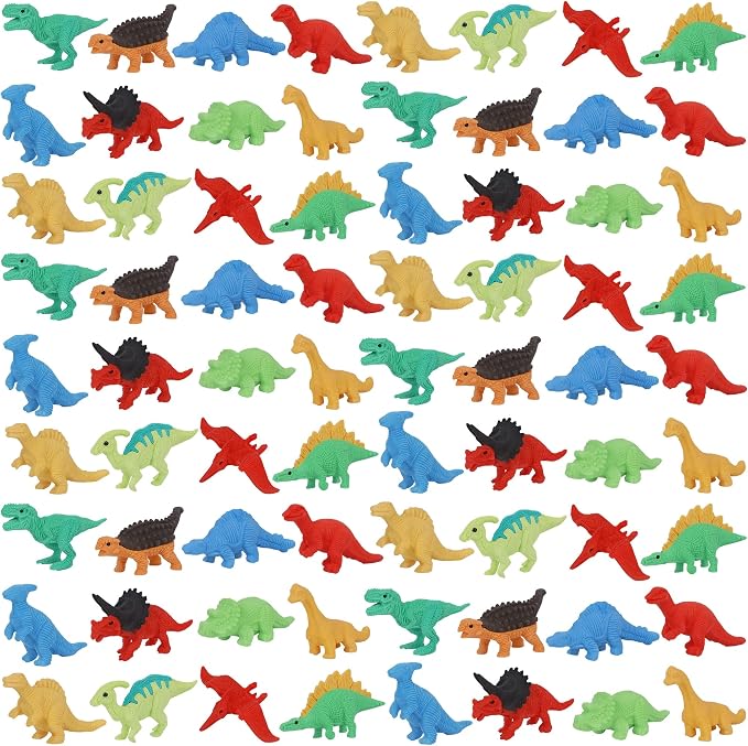 72 Pcs Animal Erasers for Kids, Dinosaur 3D Puzzle Eraser Bulk, Mini Dinosaur - Image 7