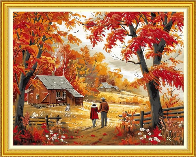 Funchey Stamped Cross Stitch Kits, DIY Cross Stitch Pattern by FuncheyCrossStitchKits