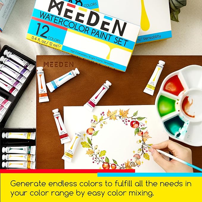 MEEDEN Watercolor Paint Tubes Set - Image 6
