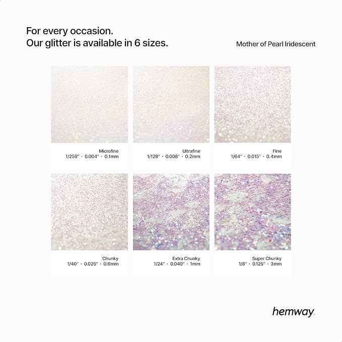 Hemway Polyurethane & Epoxy Resin Glitter 100g / 3.5oz Metallic Crystal Flake - Image 6