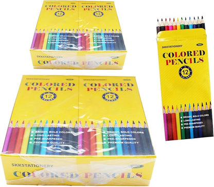 SKKSTATIONERY 288Pcs Colored Pencils, Coloring pencils Pre-sharpened, Back to by SKKSTATIONERY