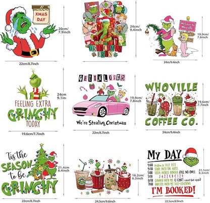 Christmas Iron on Decals Transfer, Funny Christmas Heat Transfer Stickers Iron - Image 2