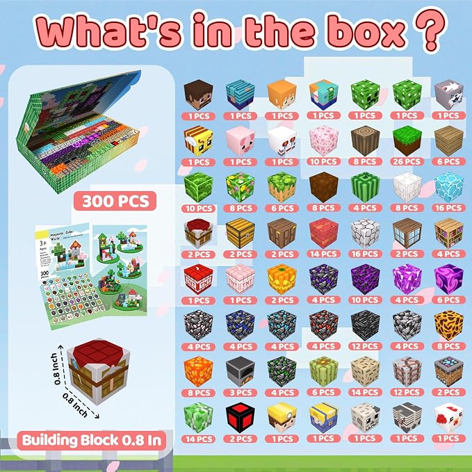 300 PCS Magnetic Blocks - Image 2