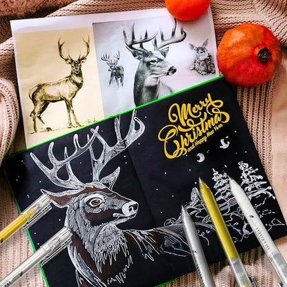 0.8mm Gold Gel Pens 3-Pack – Extra Fine Point Opaque Ink - Image 4