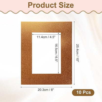 uxcell 10Pcs Picture Mats, 8 x 10 Mat Board Center - Image 2
