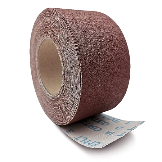 80 Grit Sandpaper Roll, 3 Inch x 49 Feet Emery Cloth Roll Aluminum Oxide - Image 2