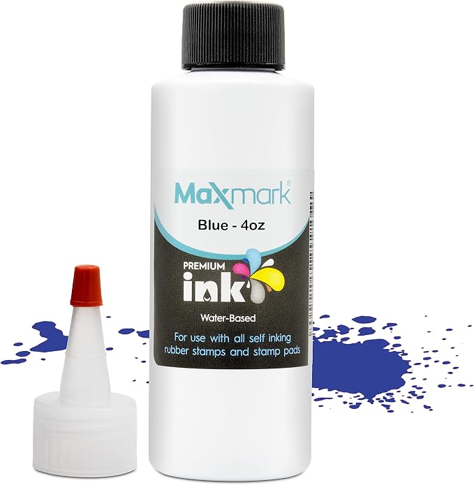 MaxMark Premium Refill Ink for self Inking Stamps and Stamp Pads by Maxmark