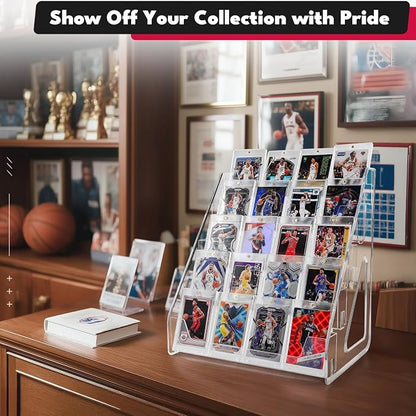 Trading Card Display Stand, Vertical Holder - Image 3