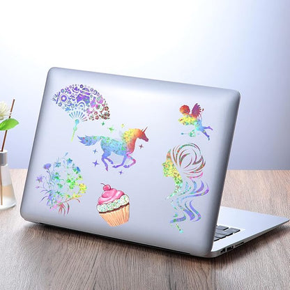 Outus 24 Sheets Holographic Sticker Paper Holographic Laminate Sheets - Image 6