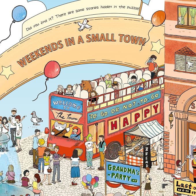 MOMIBOOK Puzzles for Adults 1000 Pieces Jigsaw Puzzles of Weekends in a Small - Image 5