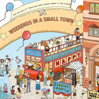 MOMIBOOK Puzzles for Adults 1000 Pieces Jigsaw Puzzles of Weekends in a Small - Image 5