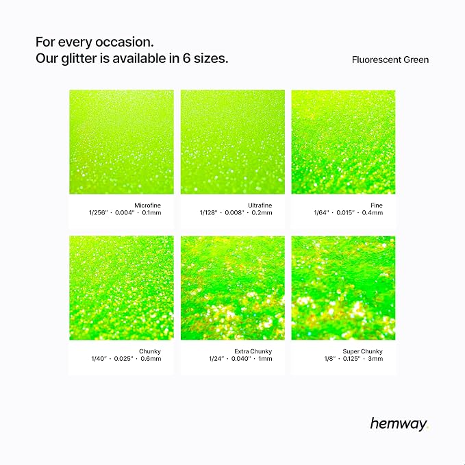 Hemway Polyurethane & Epoxy Resin Glitter 100g / 3.5oz Metallic Crystal Flake - Image 3