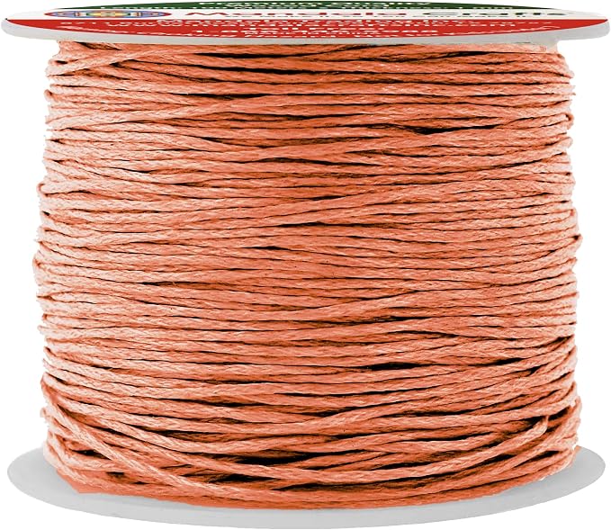 Mandala Crafts 1mm 109 Yards Salmon Cotton Waxed Cord by MandalaCrafts