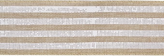 MEEDEE Burlap Wired Ribbon - Image 8