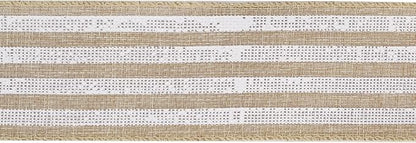 MEEDEE Burlap Wired Ribbon - Image 8