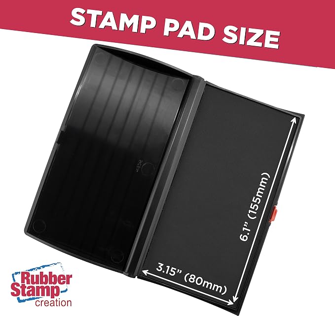 Large Premium Black Ink Stamp Pad - Image 3