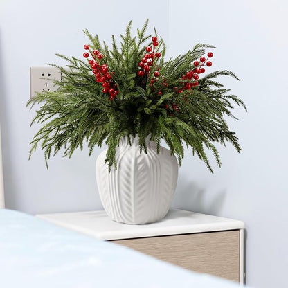 25 Pcs Christmas Norfolk Pine Branches - Image 6