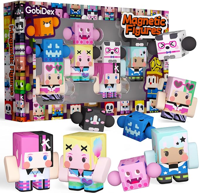 GobiDex 8PCS Magnetic Figures Playset, Travel Toys by GobiDex