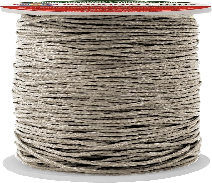 Mandala Crafts 1mm 109 Yards Taupe Cotton Waxed Cord by MandalaCrafts