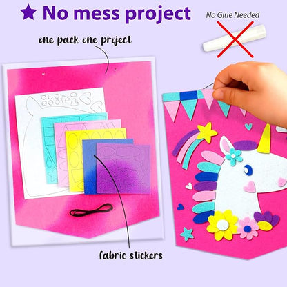 KRAFUN My First Beginner Felt Kit Unicorn Girl Animal Craft - Image 5