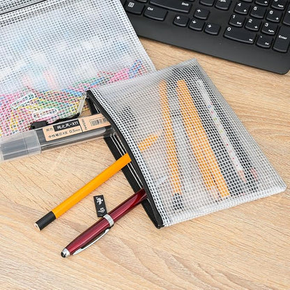 AUSTARK 20 Pcs Zipper File Bags, Plastic Mesh Pouch, Board Game Storage - Image 8