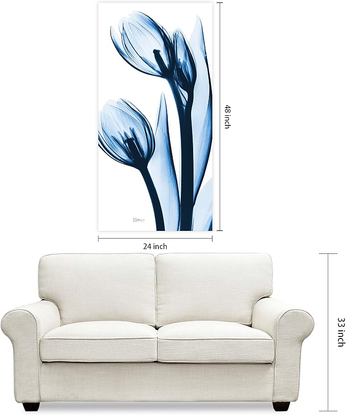 Empire Art Direct Frameless Tempered Glass Wall Art, Decorative Panel, Flower - Image 9