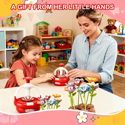 EALRIDV Fabric Flower Bouquets Toys, DIY Flower Press Kit, Creative Floral - Image 6