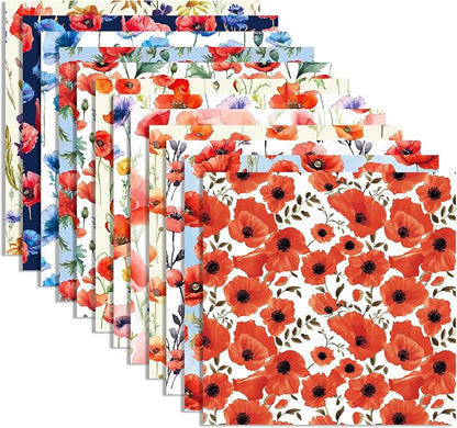 12×12 Flower Scrapbook Paper Vintage Flower Pattern Papers Pad, 24 Sheets - Image 2