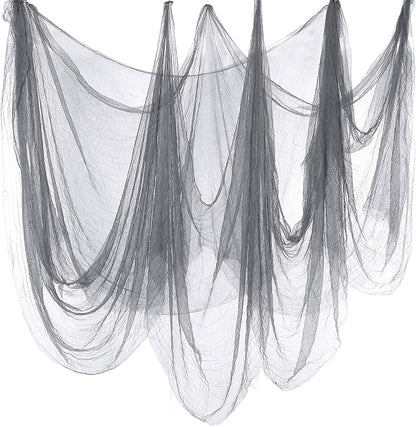 Boao Halloween Cheese cloth 85 x 197 Inch Gray Cheesecloth Roll by Boao