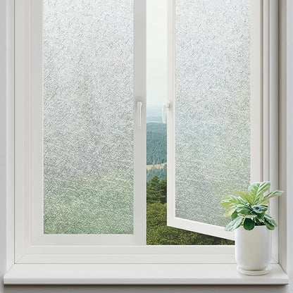 rabbitgoo Window Privacy Film Frosted Glass Film, Decorative Cling UV Sun by rabbitgoo