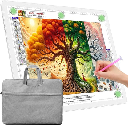 TOHETO A3 Light Board with Bag for Diamond Painting, Super Bright Magnetic by TOHETO