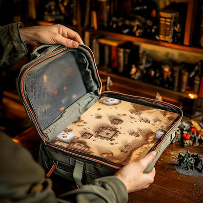 CZYY Foldable Battle Mat with DM Screen, Game Tokens, Dice Set, Markers - Image 6