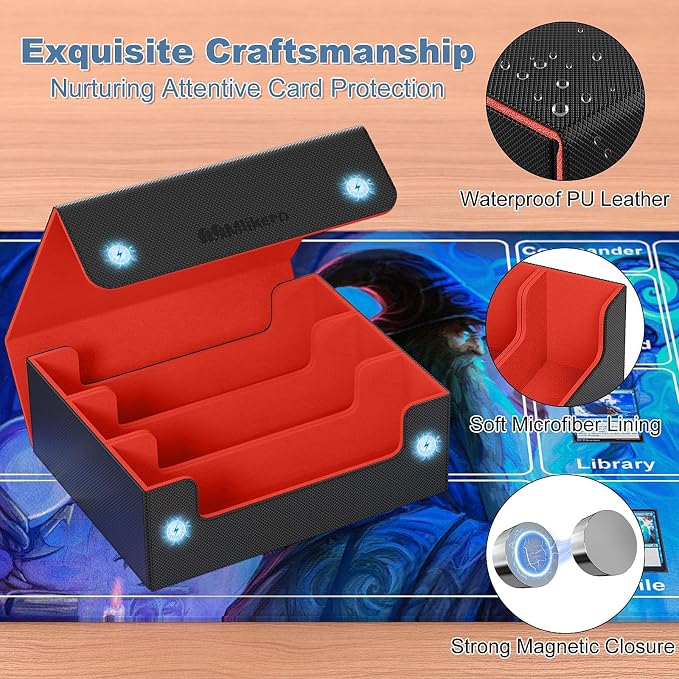 Mlikero Card Deck Case, 1800+ Trading Card Storage Box - Image 4