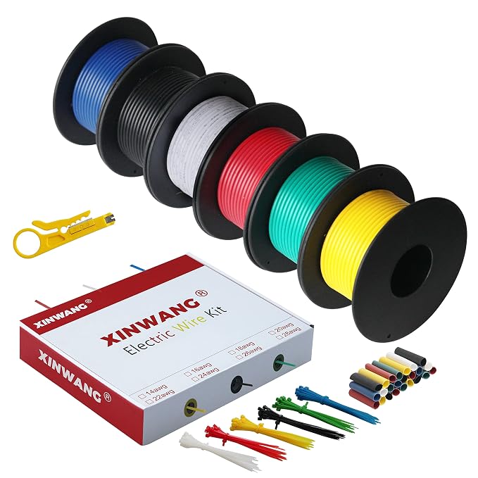 20 Gauge Electrical Wire, 20 awg Wire-XINWANG 20 Gauge Stranded Tinned Copper by XINWANG