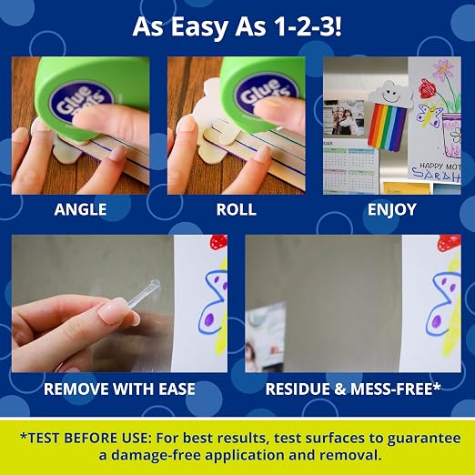 Glue Dots, Removable Dots Dot N' Go Dispenser, Double-Sided, .38 Inch, 1200 Dots - Image 4