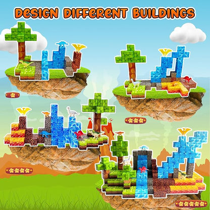 100PCS Dinosaur Magnetic Blocks - Image 3