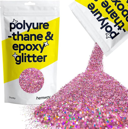 Hemway Polyurethane & Epoxy Resin Glitter 100g / 3.5oz Metallic Crystal Flake by Hemway
