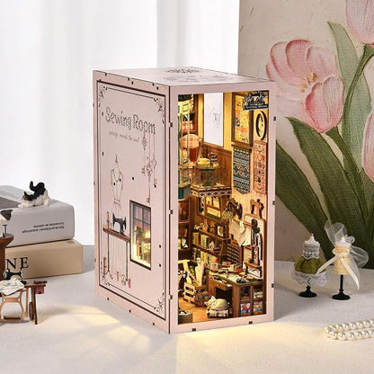 Book Nook Kit - Sewing Room DIY Miniature House Dollhouse Kit - Image 8