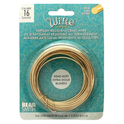 The Beadsmith Wire Elements Craft Wire – Tarnish Resistant, Soft Temper by TheBeadsmith