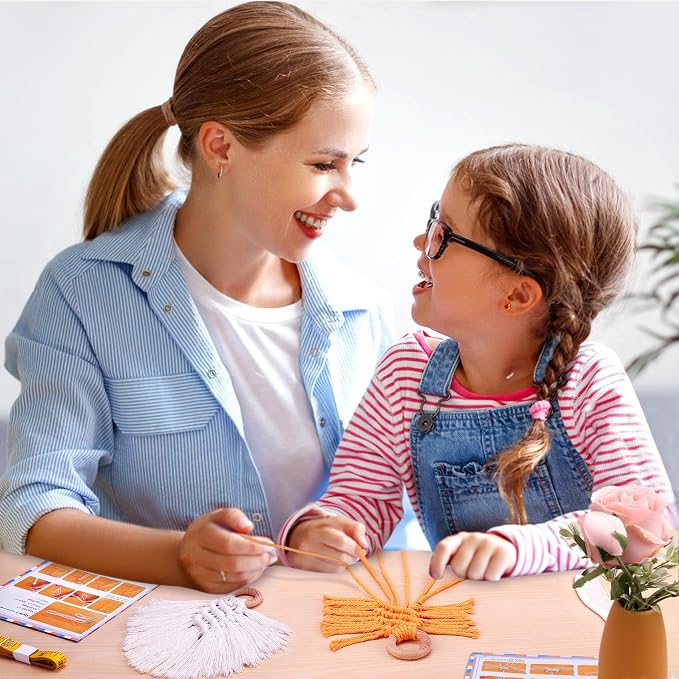 NEXBOX Macrame Kit for Kids & Adults Beginners, DIY Crafts for Girls Age 6-8 - Image 4